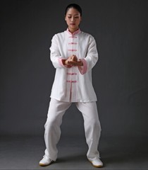 Linen Blend Kung Fu Tai Chi Clothing Martial Arts Clothes Taijiquan Wushu