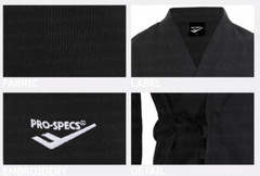 PROSPECS Open Taekwondo Uniform Black Sports Training Dobok Jacket Pants NWT