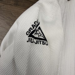 Gracie Jacket Mens Jiu-Jitsu BJJ Gi 5/180 White Official Kimono Top w/Pants Belt