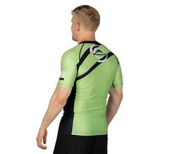 Fuji Vision MMA BJJ Jiu Jitsu ShortSleeve ShortSleeve SS Rashguard – Green