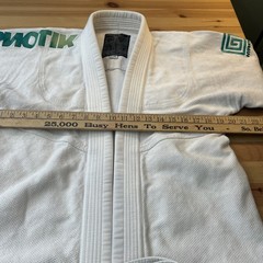 HYPNOTIK Gi Mens Size A3L White Kimono Jiu Jitsu Uniform Top MMA Heavy Cotton