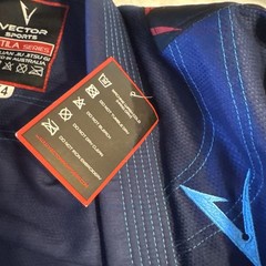 Vector Sports Attila Series BJJ Gi Top Jacket, Kids Unisex K4 Blue