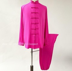 Women Men Tang Kung Fu Suit Outfits Silk Martial Arts Uniform Yoga Tai Chi Sets