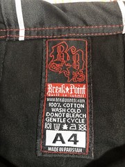 Men’s JIU JITSU BREAK POINT BLACK A-4 Cotton Pants