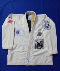 Albino & Preto Style Basquiat BJJ Gi White – A&P Artist Series Kimono A0-A4