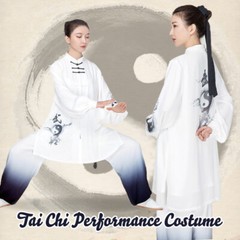 Unisex Traditional Chinese Tai Chi Uniform Wushu Kung Fu Suit Men Women
