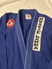 Gracie Barra Gi Adult A4 Kimono Jiu Jitsu Blue Top