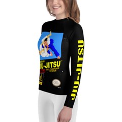 Brazilian Jiu-Jitsu 8-bit MMA BJJ Rash Guard No Gi Yellow Belt Youth Kid Child