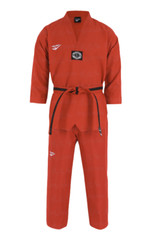 PROSPECS V-Neck Taekwondo Uniform Red Sports Training Dobok Jacket Pants NWT