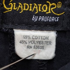 Gladiator by Proforce GI Top Adult Black Jujitsu Judo MMA White Ties Men’s