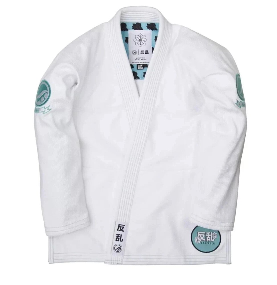 Shoyoroll Batch #72 Rebel Grappler White BJJ Gi Jiu Jitsu Kimono 450 GSM Bag