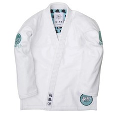 Shoyoroll Batch #72 Rebel Grappler White BJJ Gi Jiu Jitsu Kimono 450 GSM Bag
