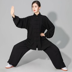 Kids&Adult Cotton Taiji Martial Arts Uniforms Tai Chi Clothing Kung Fu Suits