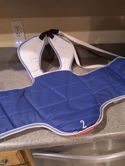 New Tae kwon do Reversible Body Padding Size 2, Blue And Red