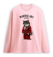 Fox Republic Black Shiba Inu Red Karate Long Sleeve