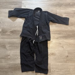 Off Brand Kids BJJ Jiu Jitsu Kids Gi Size K1 Black