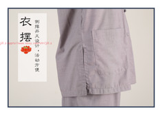 Shaolin Buddhist Monk Meditation Kung Fu Uniform Cotton Suit Temple Tai Chi sets