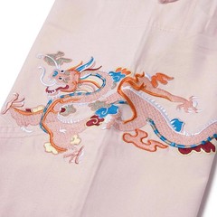 Albino & Preto BJJ Gi Year of the Dragon Noreen Peach Jiu Jitsu Kimono 450GSM