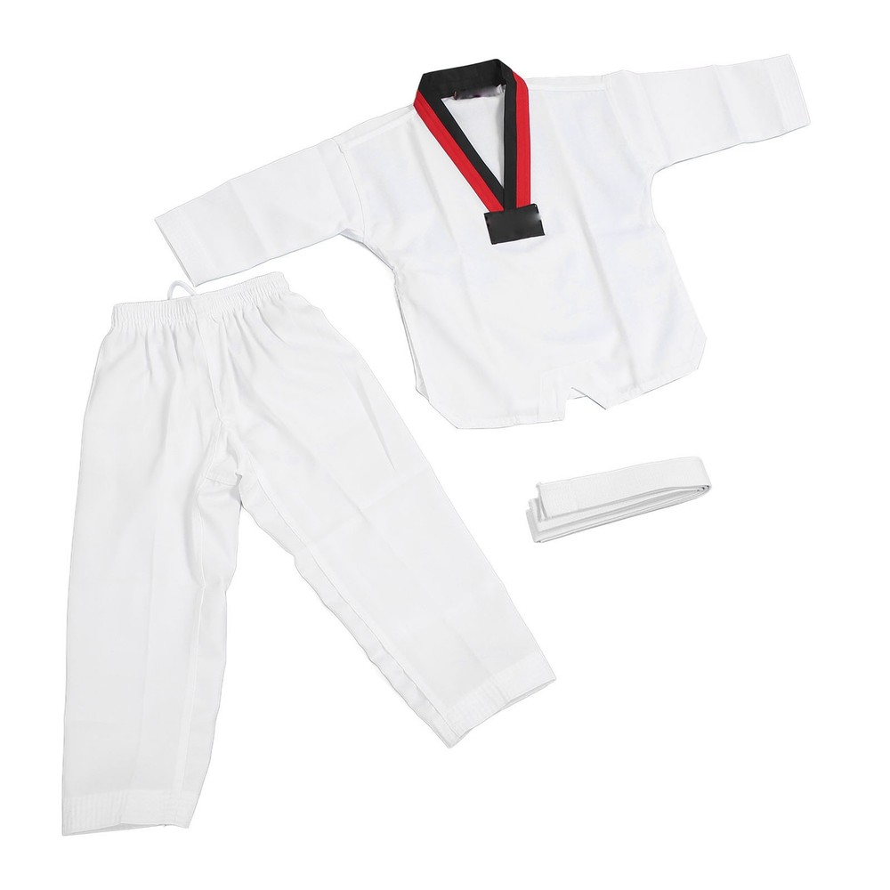 Kids Taekwondo Uniform Soft Cotton Polyester Breathable For Martial Arts GQBK