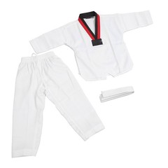 Kids Taekwondo Uniform Soft Cotton Polyester Breathable For Martial Arts GQBK