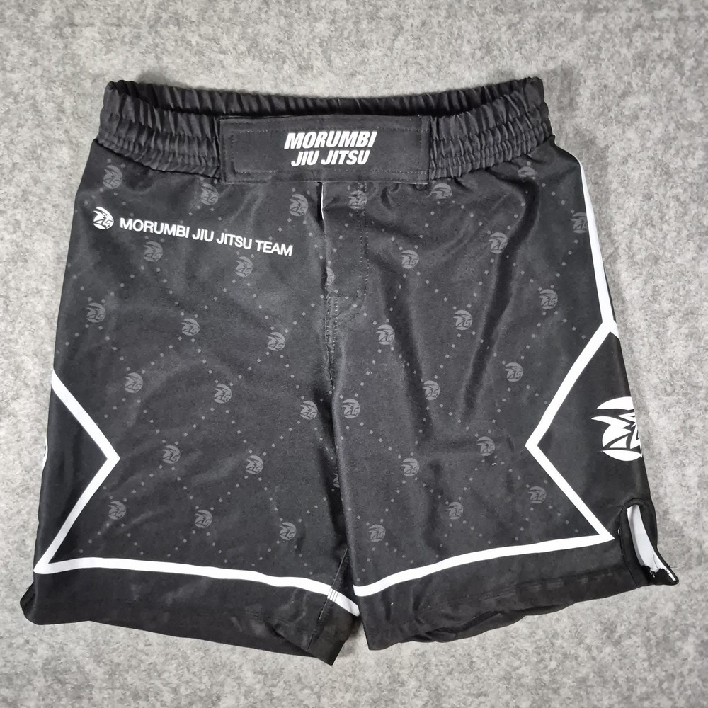 Morumbi Jiu Jitsu Shorts Mens 28 Black Elastic Waist MMA Training Drawstring 9″
