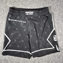 Morumbi Jiu Jitsu Shorts Mens 28 Black Elastic Waist MMA Training Drawstring 9″