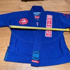 Gracie Barra Jiu Jitsu Gi Top Kids Y1 Blue Excellent Equipe GB Edition Ripstop