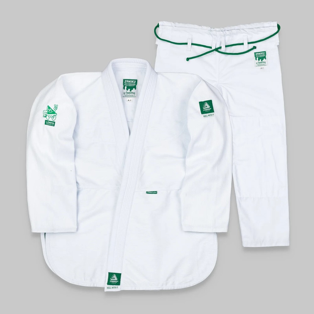 29Niku „Mr. Sankaku” BJJ Gi A-3 – White (WORN 1 TIME)