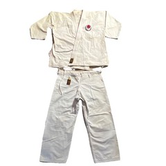 Juka Gold White Karate Martial Arts Gi Uniform Set Jacket & Pants Adult Unisex S