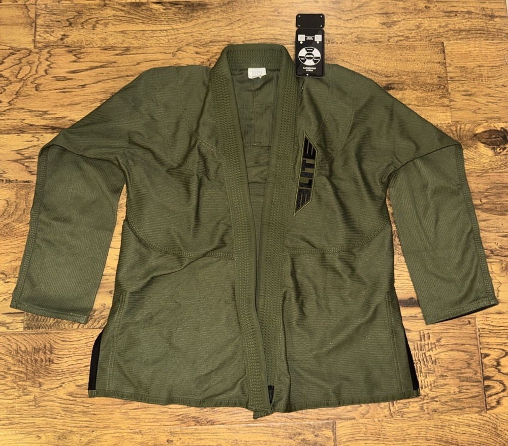 NEW Elite Sports BJJ Gi Jacket A1 Olive Green Technical Fightwear Kimono Top