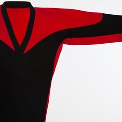 ProForce Demo Team II Karate Uniform Medium Weight Size 3 Red/Black 5’6″ – 5’8″