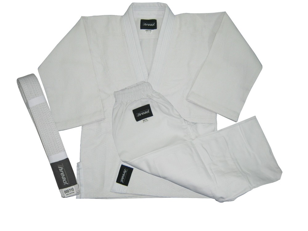Brazilian Jiu-Jitsu, Judo,Aikido,Kimono Uniform/Gi White/Natural Color Thread(R)