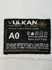 Mens Vulkan The Real Jiu Jitsu White Top Pro A0 Fight Wear Cotton Jacket & Pants