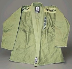 Elite Sports BJJ Gi Jacket A1 Olive Green Jiu Jitsu Kimono Top Lightweight SZ A3