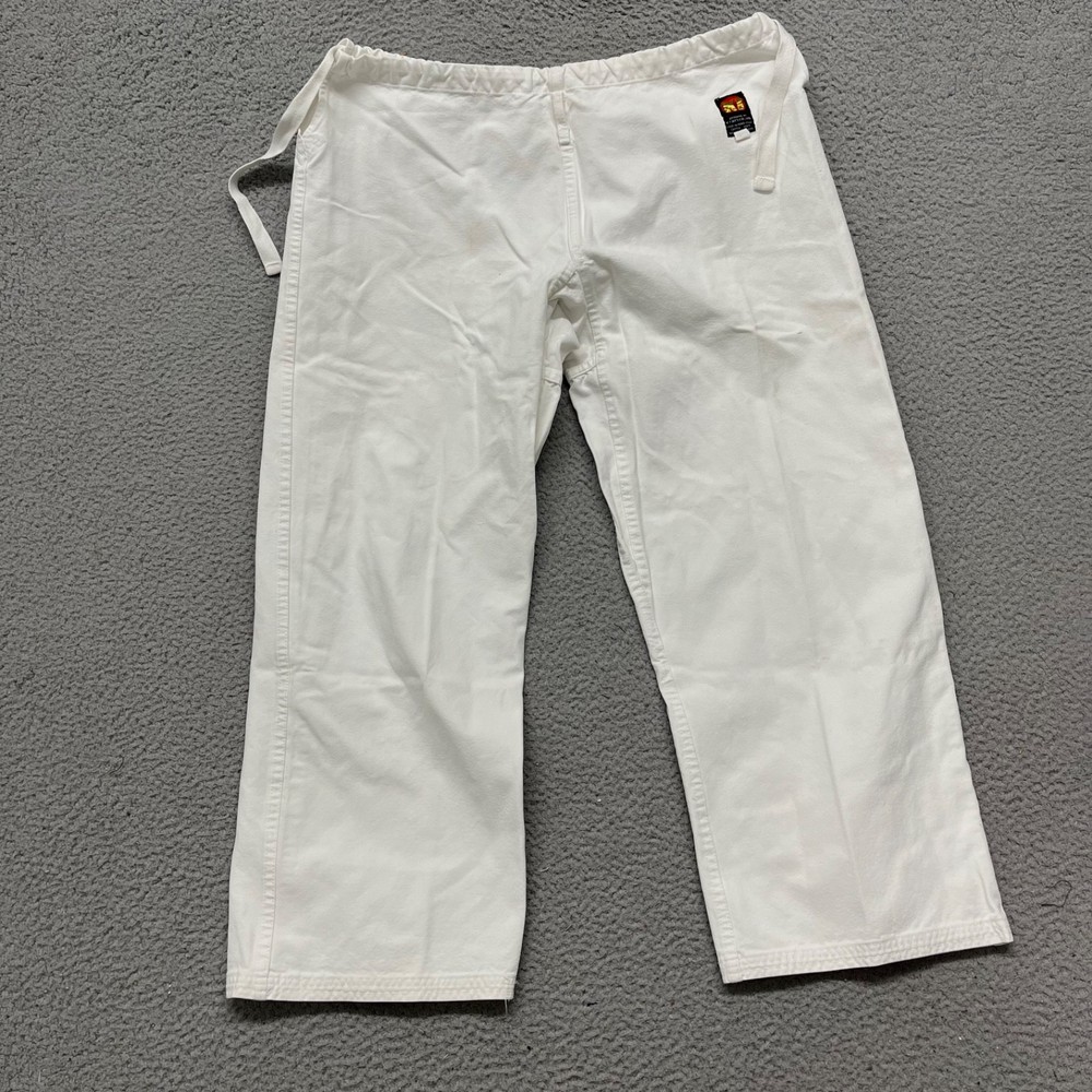 KI International Judo Gi Pants Size 5 White Cotton Martial Arts Uniform