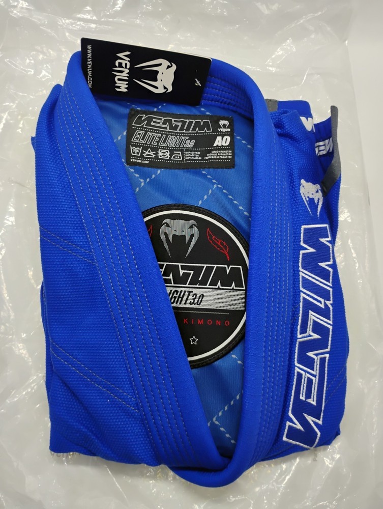 BRAND NEW Blue Venum Elite Light 3.0 Jiu-Jitsu UFC Premium Kimono Set Size AO