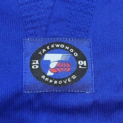 Martial Arts Taekwondo Karate Uniform Youth Size 1 Blue CHEN HUU Academy New