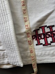 Lanky Pro Fight Gear Tall Pearl Weave Gi Jacket 550 V3 A2L Jacket White BJJ