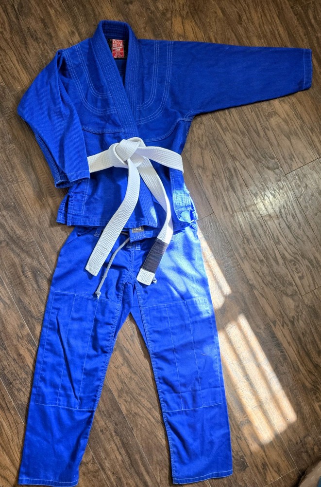 Breakpoint Gi Size K2 Blue Jiujitsu Grappling MMA Gym Training Canvas Logo