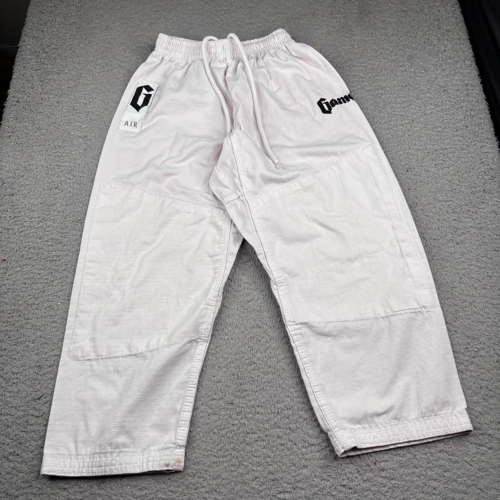 Gameness Air Gi Pants Youth 00 White Stretch Ripstop Jiu Jitsu MMA (Pants Only)