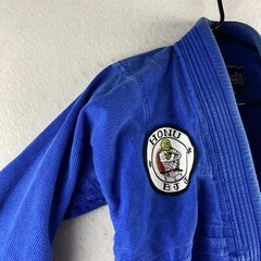 Hayabusa BJJ Gi Youth Blue Jiu Jitsu Yuushi Thick Heavy Duty Thread Jacket