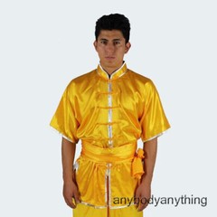 Men Women Kung Fu Tai Chi Uniform Martial Arts Wushu Suit Sleeveless Outfit 4XL