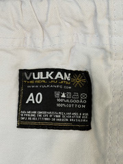 Mens Vulkan The Real Jiu Jitsu White Top Pro A0 Fight Wear Cotton Jacket & Pants