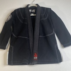 War Tribe Gi Kids Size C3 Black MMA Ju Jitsu Top