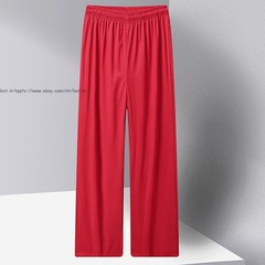 Mens Retro Tang Suit Hanfu Summer Chinese T-Shirt+Pants Sets Tai Chi Embroidered