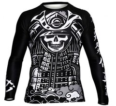 New Fuji Samurai Code MMA BJJ Jiu Jitsu LongSleeve Long Sleeve LS Rashguard Rash