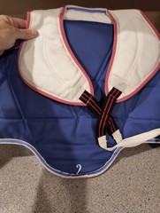 New Tae kwon do Reversible Body Padding Size 2, Blue And Red