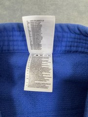 Adidas Judo Gi Jacket Kimono Top Mens Large Blue 100% Cotton Training Adult