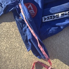 Gracie Barra Equipe Kimono And Pants Brazilian Jiu-Jitsu Gi Blue Youth 2 / 3