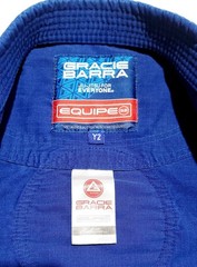 Gracie Barra Storm Kimonos Gi Jiu Jistu Blue Kids Size Y2 EUC UFC MMA Top